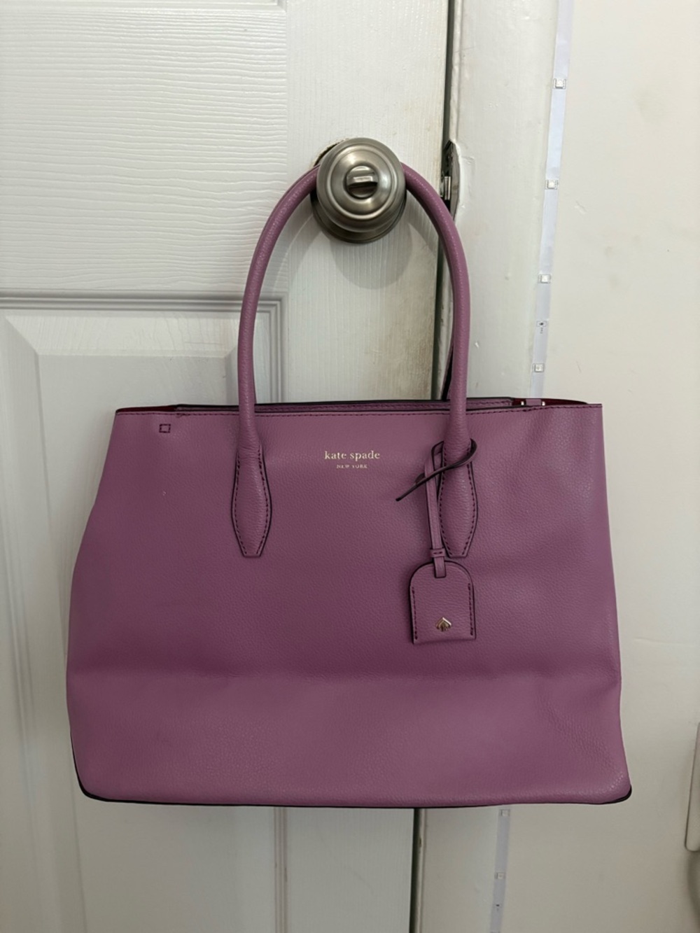 kate spade Lavender-Pink Leather Tote